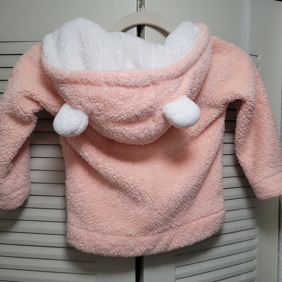 Betsey Johnson Blush Pink Fleece Jacket - Picture 3 of 3